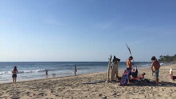 En la playa