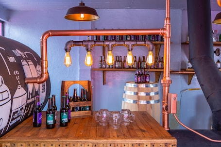 Interior detail. Mala Vecindad Beer Hotel
