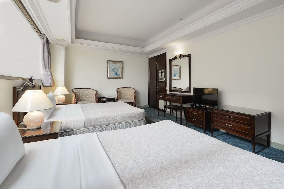 Standard Quadruple Room, 2 Double Beds | Premium bedding, desk, blackout drapes, soundproofing