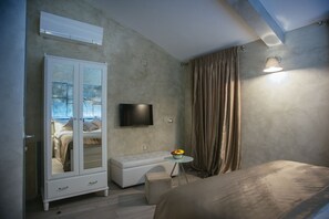 Chambre Double Design, vue mer | Literie de qualité supérieure, bureau, chambres insonorisées