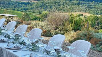 Área para banquetes al aire libre