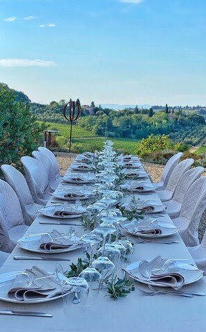 Área para banquetes al aire libre