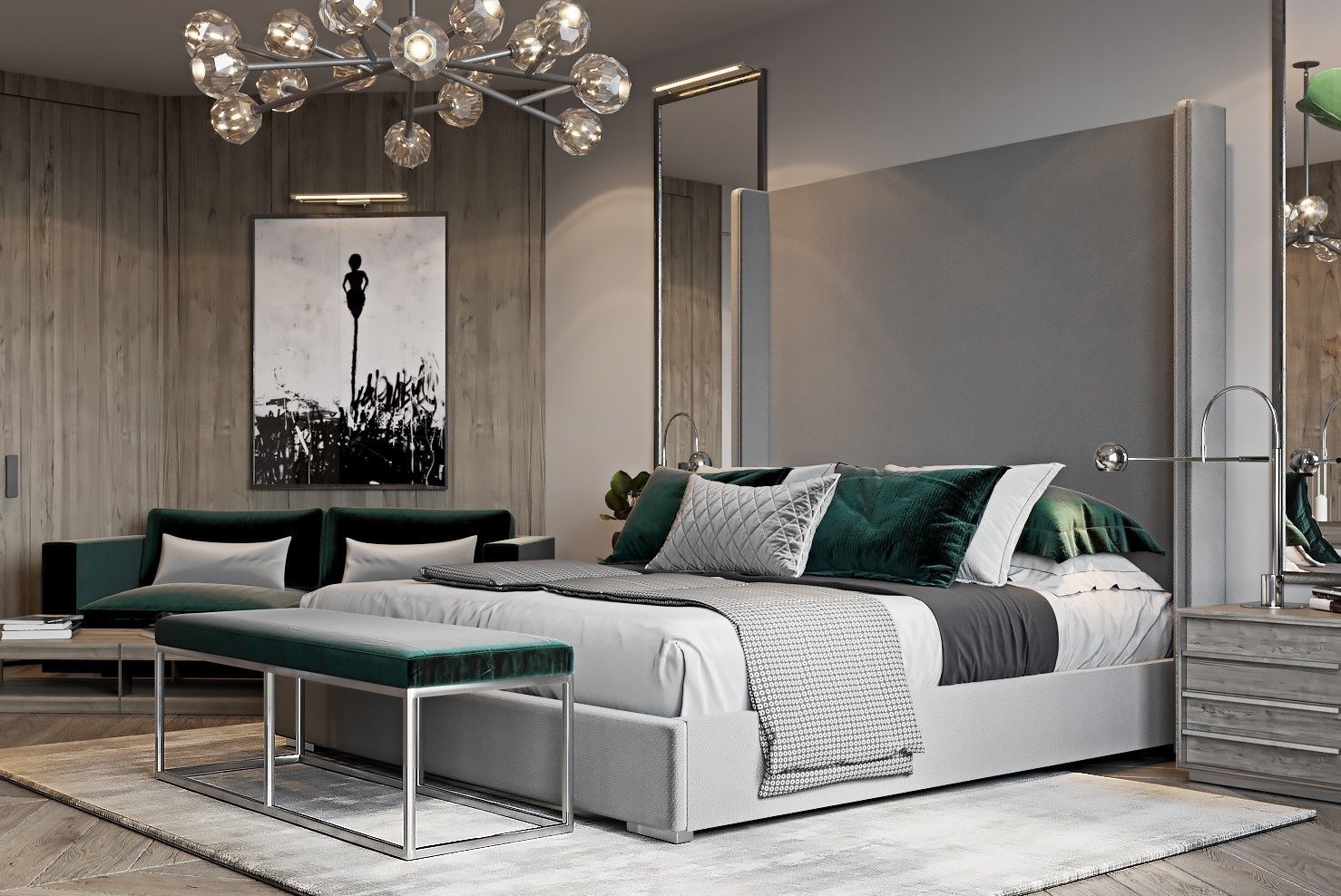 1 غرفة نوم وأغطية فراش متميزة وأسرّة بطبقة علوية مريحة وخزنة داخل الغرفة