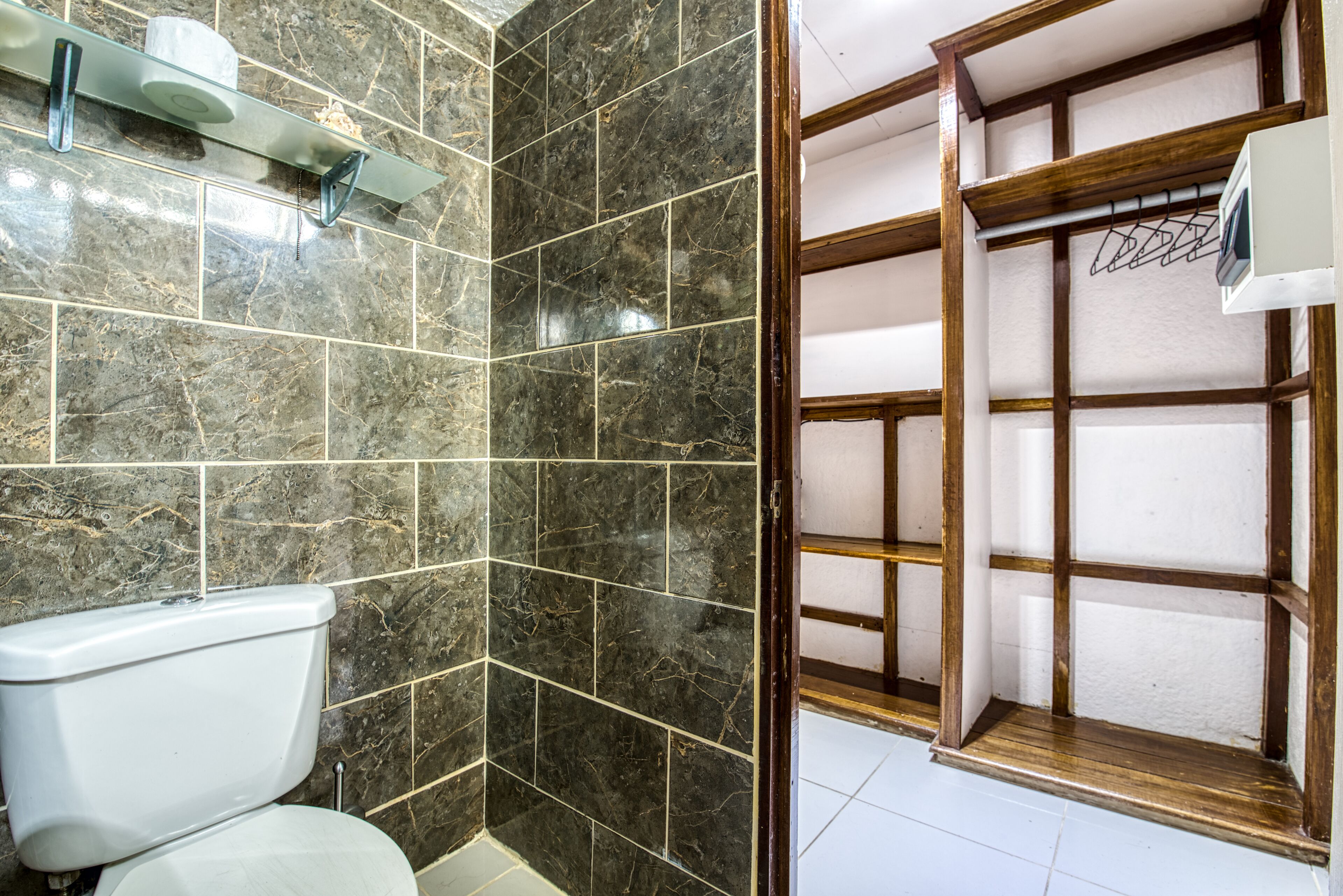 basic triple room  no beachfront | bathroom | shower, towels