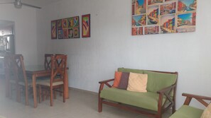 Family House, 3 Bedrooms | Living area | 32-inch flat-screen TV with cable channels, TV - Villas Narcisos (Cancun)