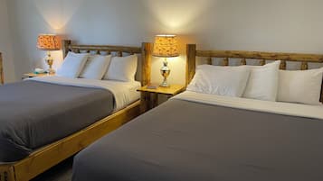 Blackout drapes, iron/ironing board, rollaway beds, free WiFi