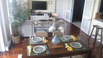 Smart TV, video games, DVD player, stereo