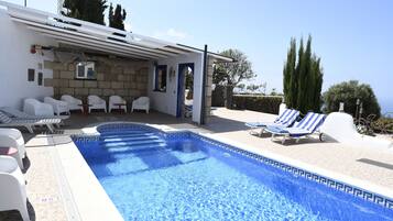 Een verwarmd zwembad