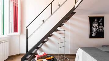 1 bedroom, iron/ironing board, travel crib, free WiFi