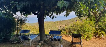 Apartment in a rustic atmosphere with a sea view