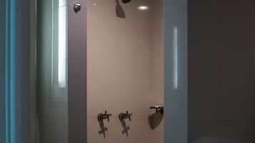 Habitación empresarial | Baño | Regadera, amenidades de baño gratuitas, toallas, jabón