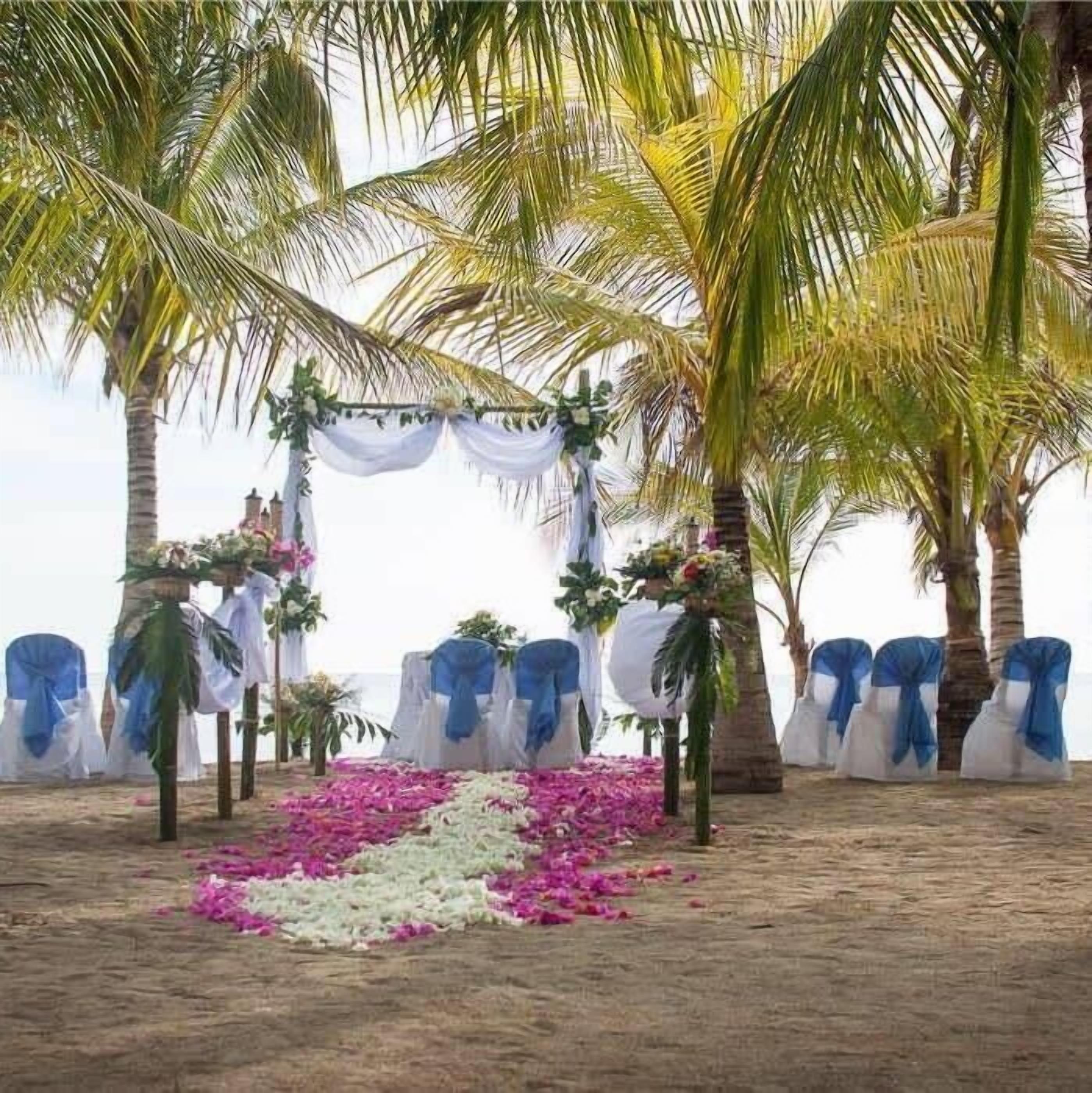 outdoor wedding area