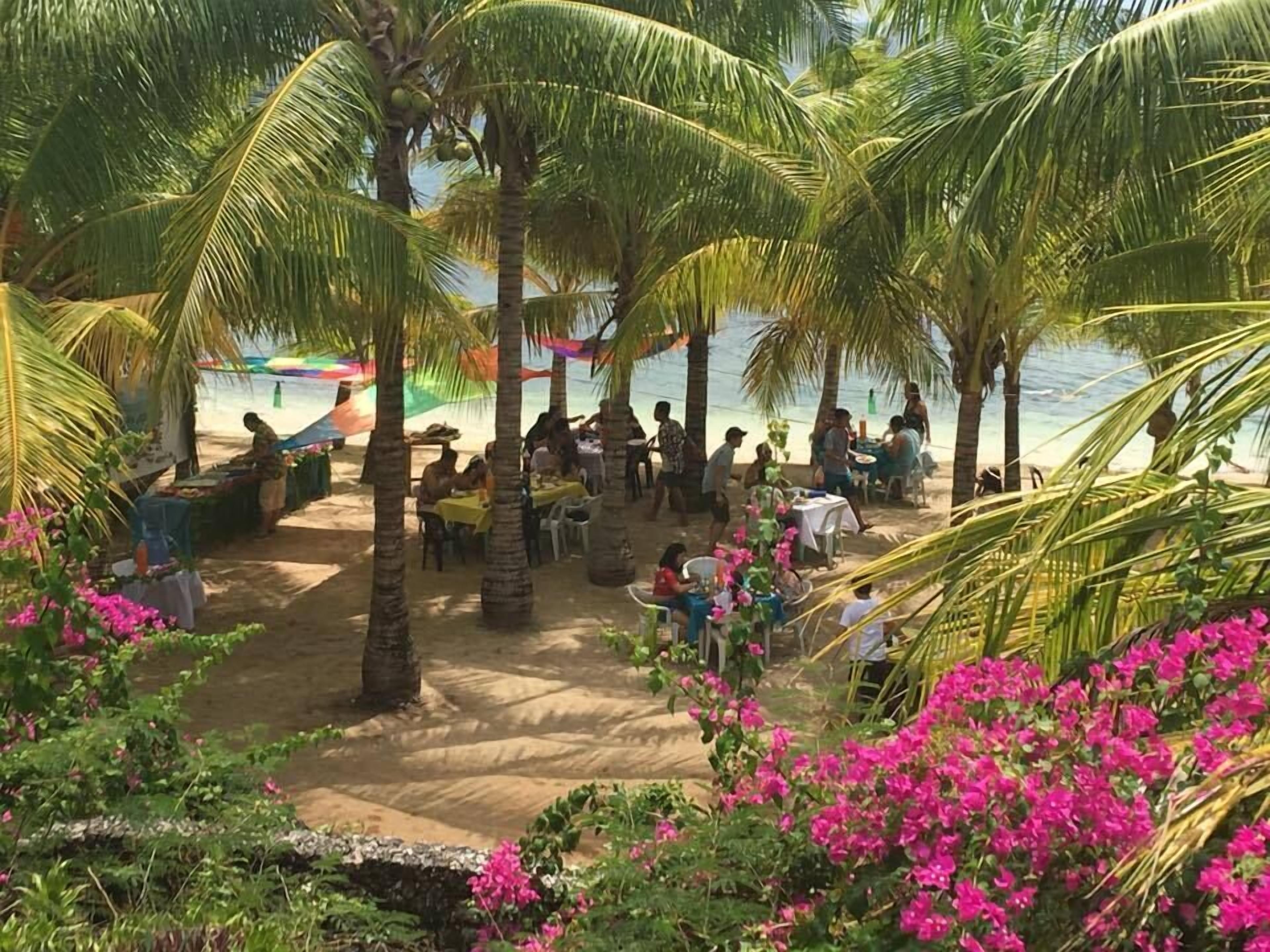 outdoor banquet area