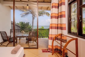 Quarto superluxo, 1 cama de casal, vista para o oceano | 1 quarto, Wi-Fi de cortesia, roupa de cama