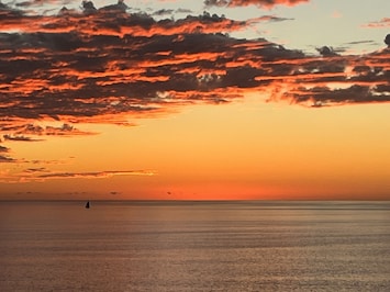 A sunset from the balcony