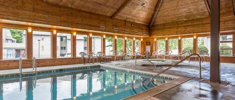 Indoor pool, a heated pool