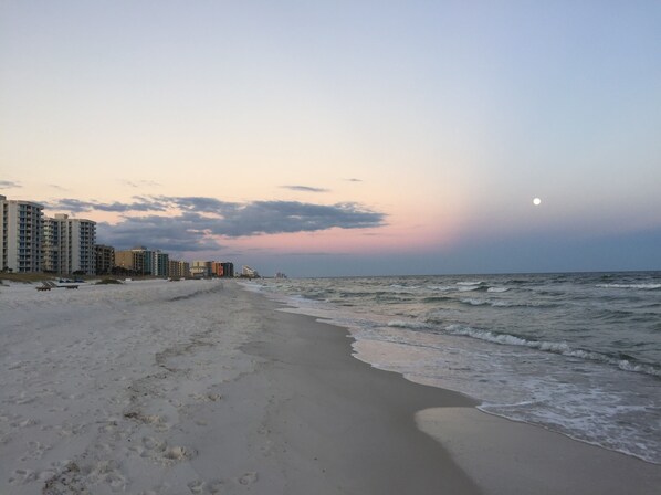 On the beach