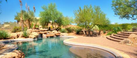 A heated pool