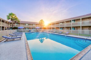 A heated pool