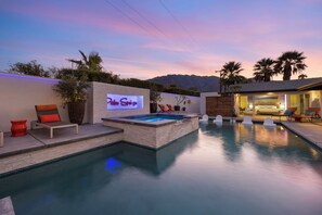 A heated pool
