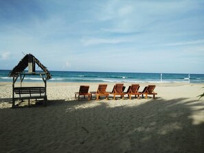 On the beach