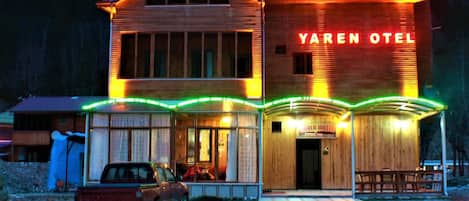 Front of property – evening/night