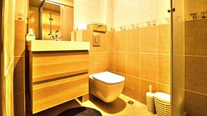 City Apartment, 2 Bedrooms | Bathroom - Travellino Serviced Apartments (Burgas)