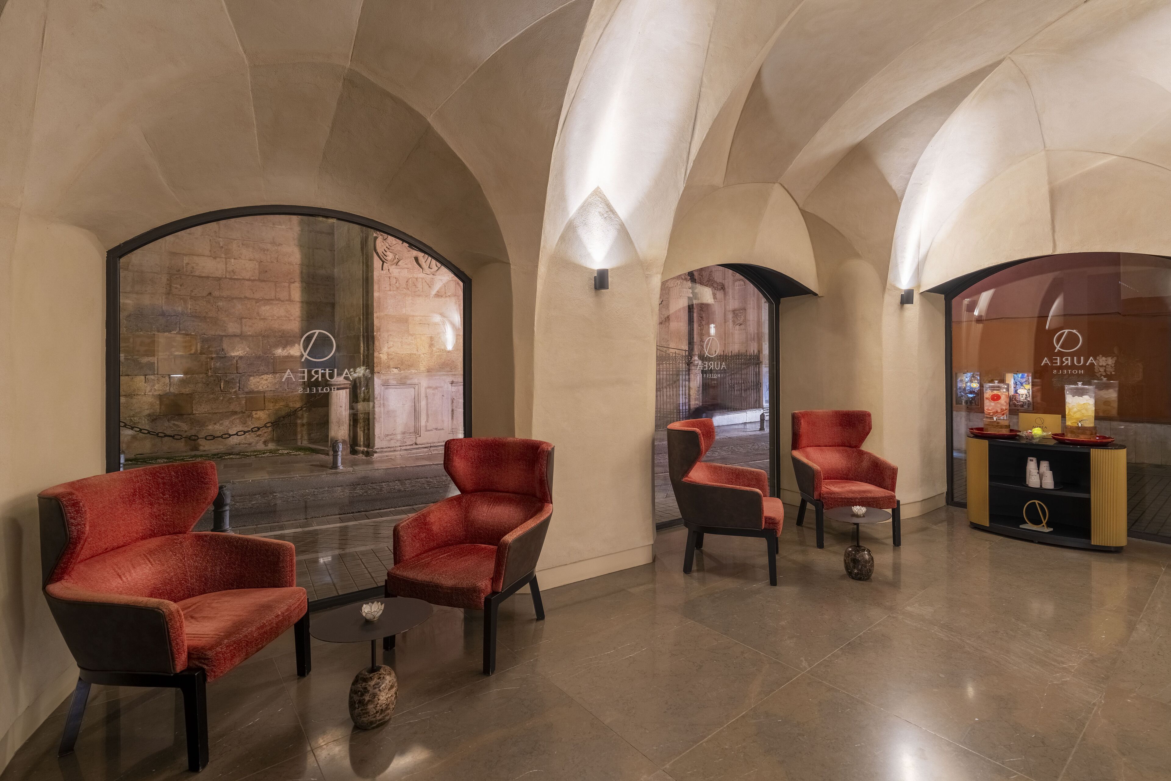 Coin salon dans le hall
