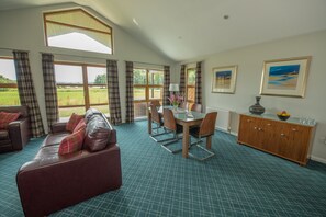 42-inch flat-screen TV with digital channels, TV, DVD player - Loch Lomond Waterfront Luxury Lodges (Balmaha)
