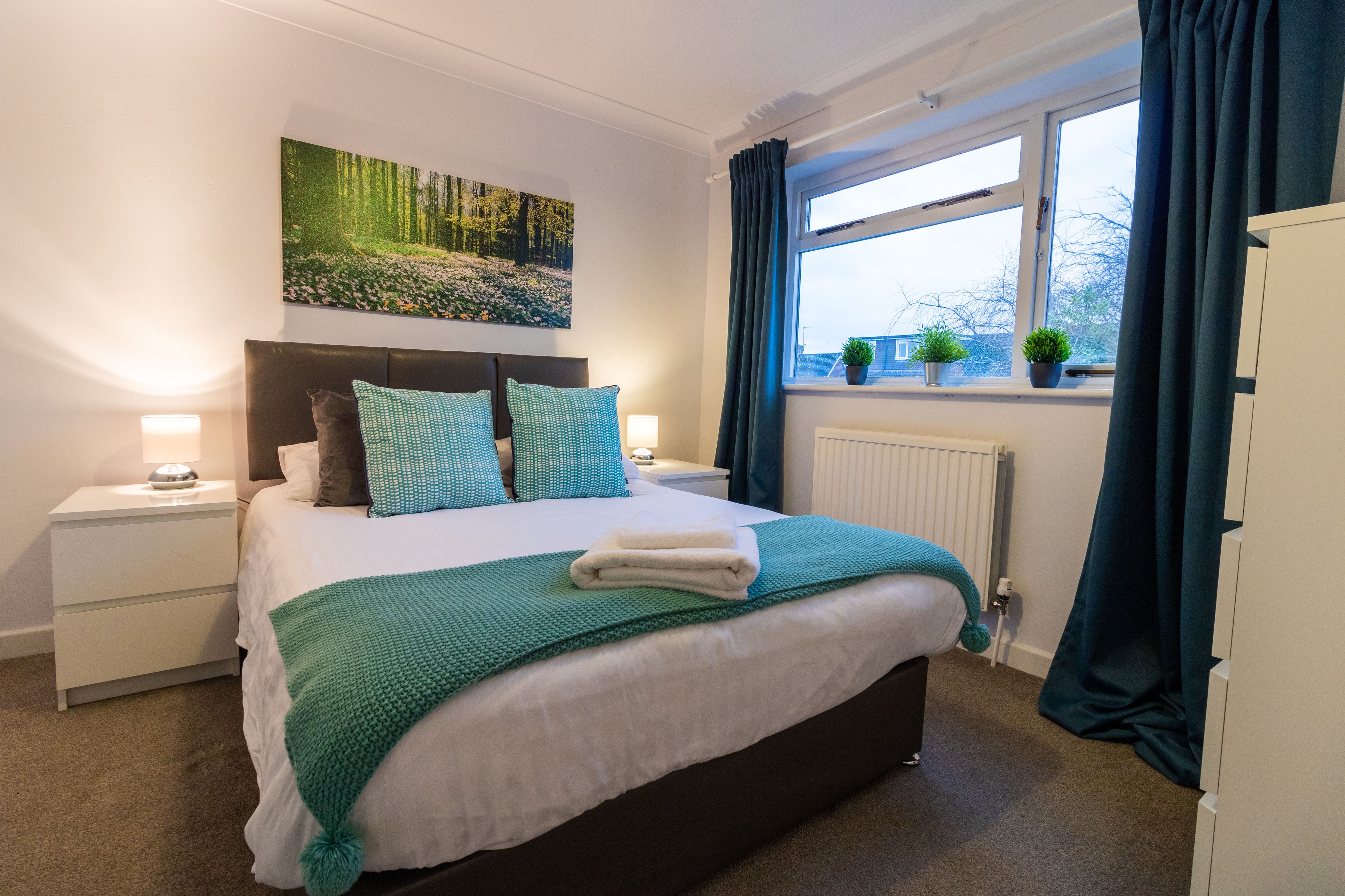 Habitación doble Premium, 1 cama matrimonial, para no fumadores, vista al jardín | 1 habitación, ropa de cama de alta calidad y decoración personalizada 