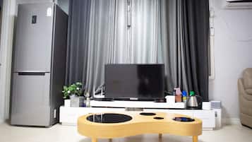 Deluxe-Zimmer (B) | Bettwäsche aus ägyptischer Baumwolle, hochwertige Bettwaren