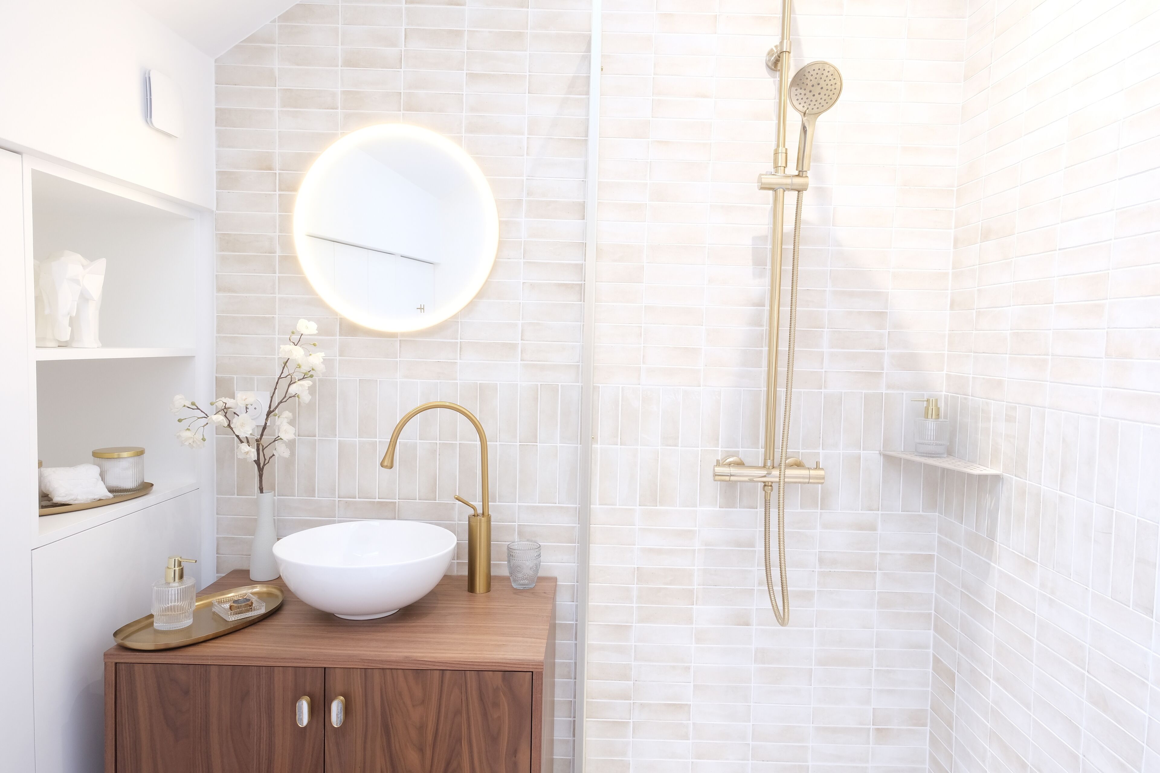 Quarto casal (Léa) | Banheiro | Produtos de toalete grátis, secador de cabelo, roupões de banho 