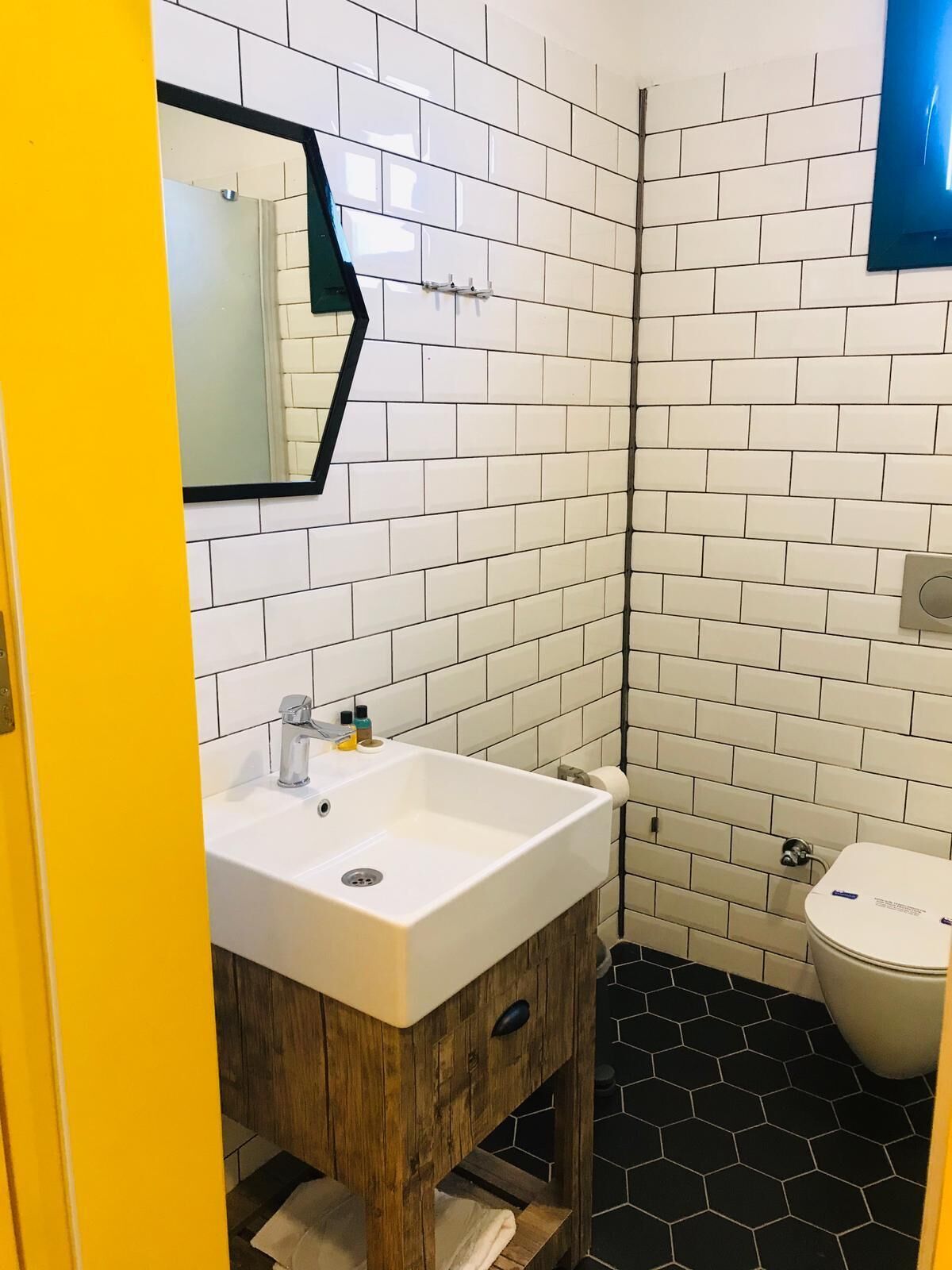 family apartment | bathroom | shower, hair dryer, bathrobes, slippers