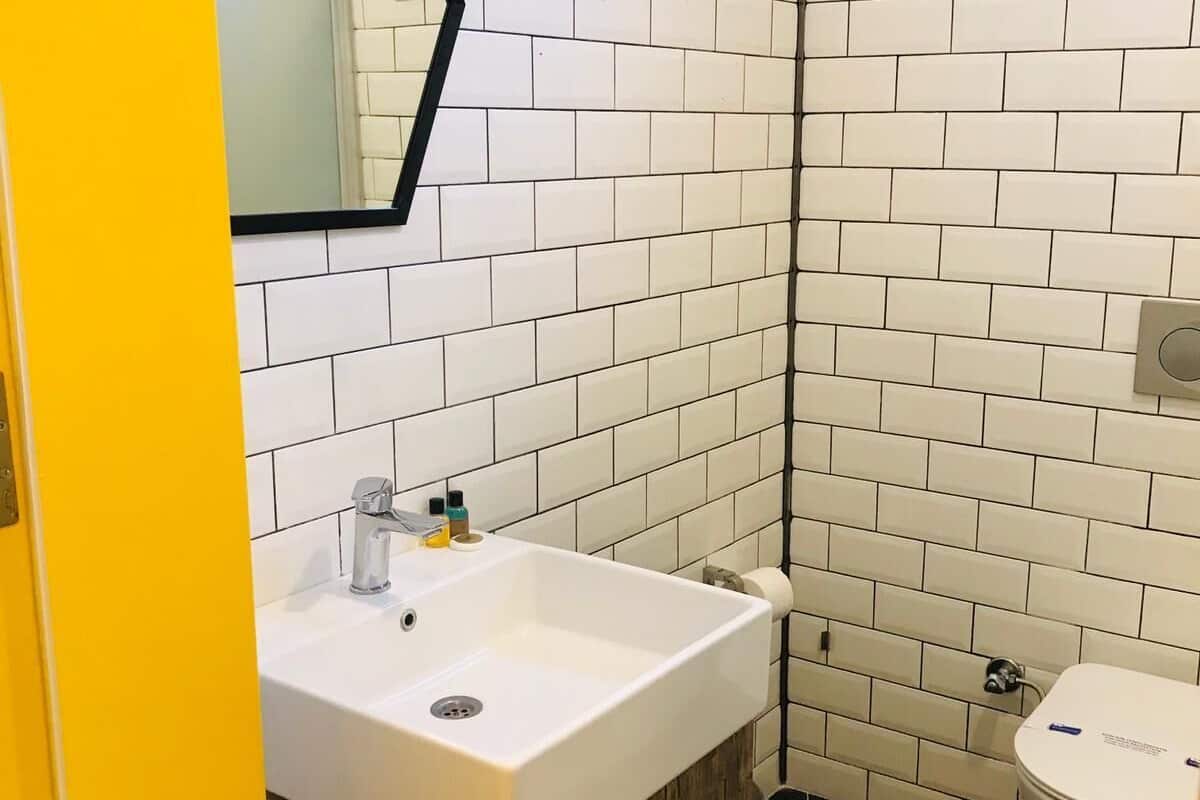 family apartment | bathroom | shower, hair dryer, bathrobes, slippers