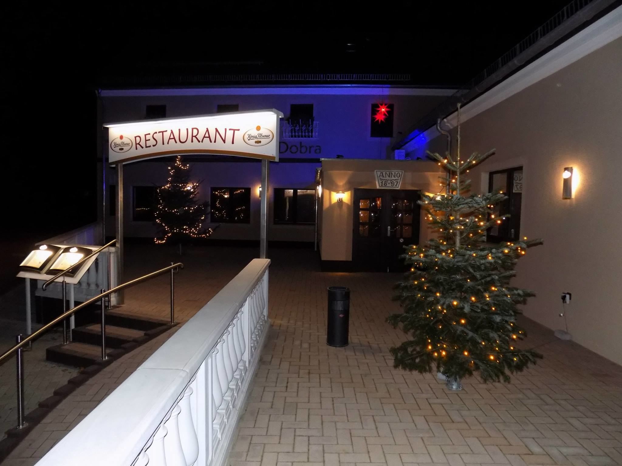 Front of property - evening/night
