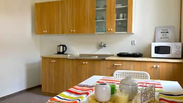 City Apartment | Private kitchen | Fridge, stovetop, espresso maker, electric kettle