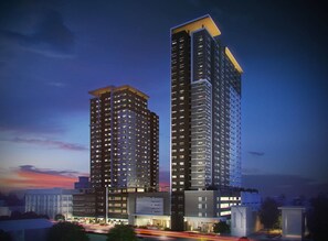 Front of property - evening/night - Roy's Condo Pad (Davao)