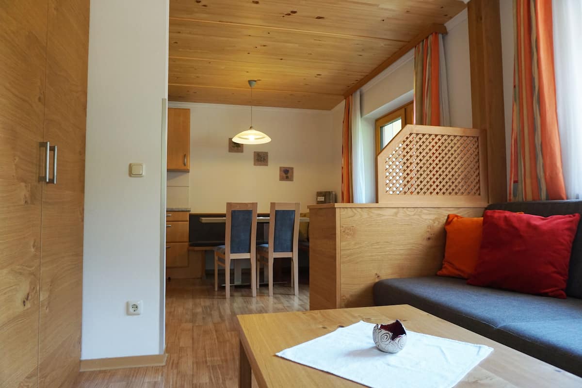 Apartment (Schlossalmblick) | Living area | Flat-screen TV
