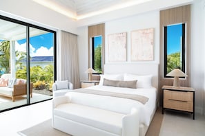 Luxury Villa, 4 Bedrooms, Hot Tub, Ocean View | 3 bedrooms, premium bedding, pillow-top beds, desk - Bespoke Villas Turks and Caicos (Providenciales)