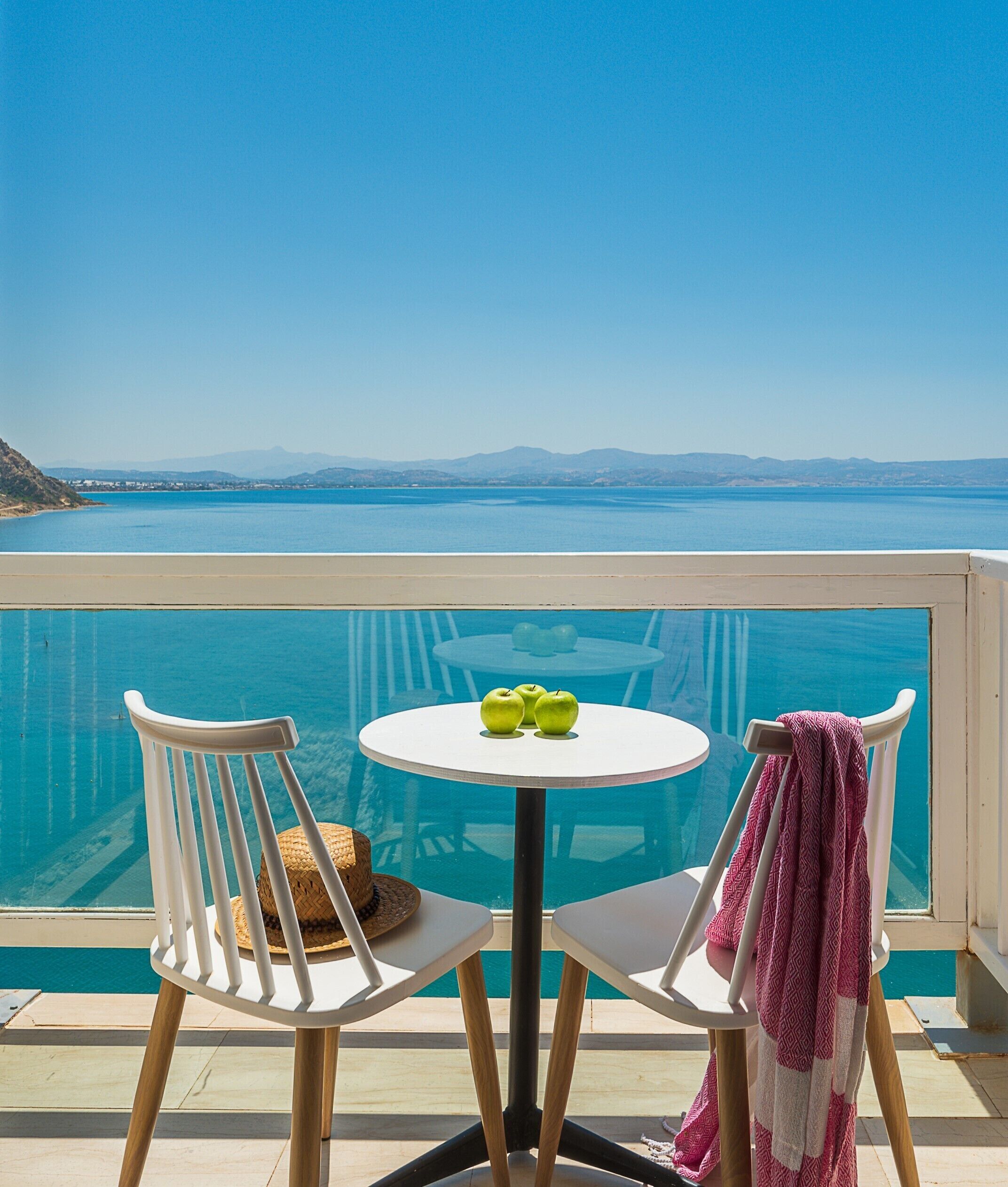 superior double room, balcony, sea view | balcony view