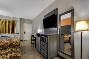 Individually decorated, individually furnished, desk, blackout drapes