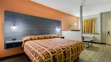 Individually decorated, individually furnished, desk, blackout drapes