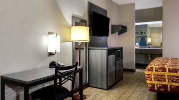 Individually decorated, individually furnished, desk, blackout drapes