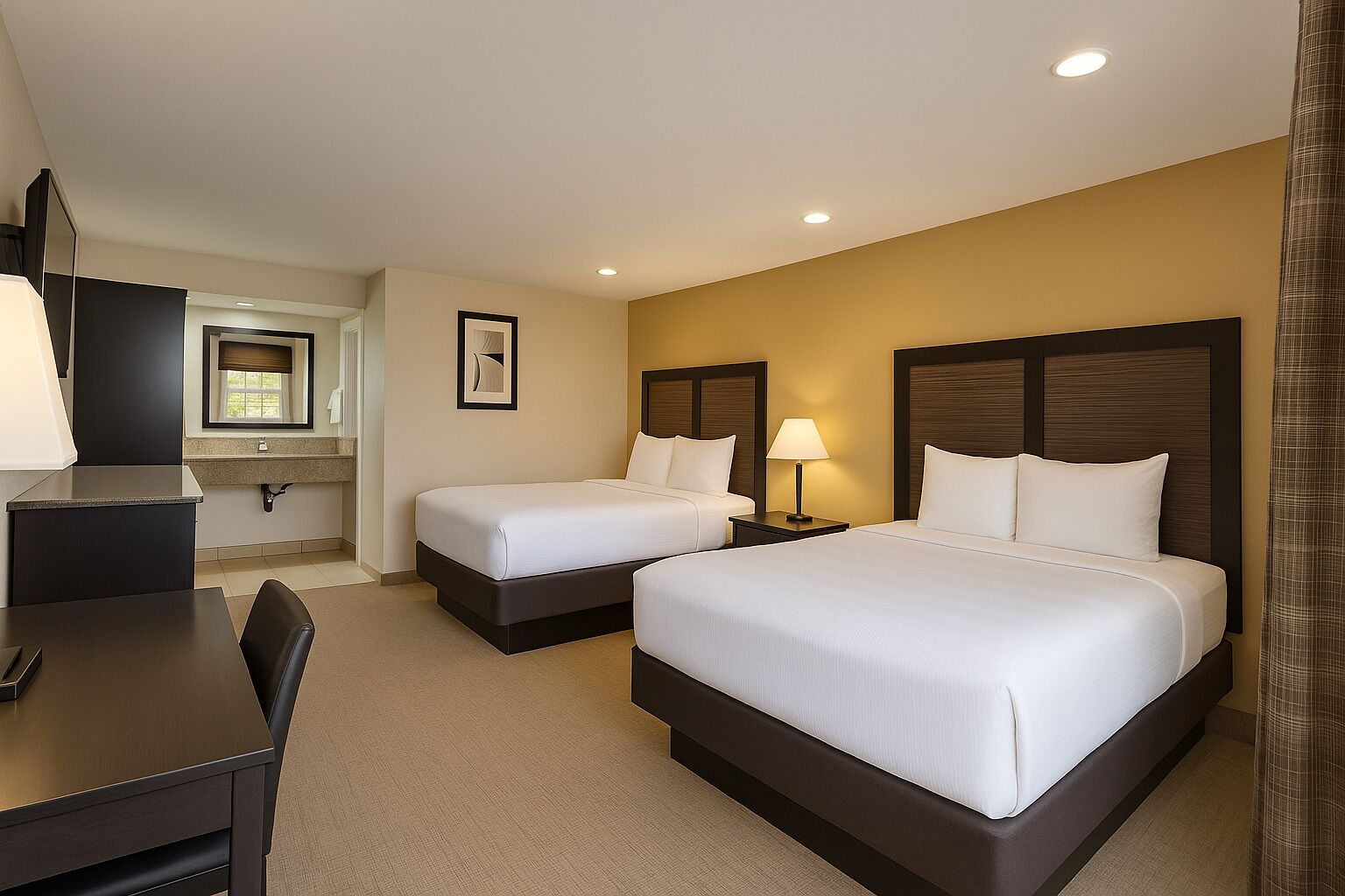 Deluxe Room, 2 Queen Beds, Non Smoking | 15 bedrooms, Egyptian cotton sheets, premium bedding