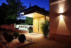 Front of property – evening/night