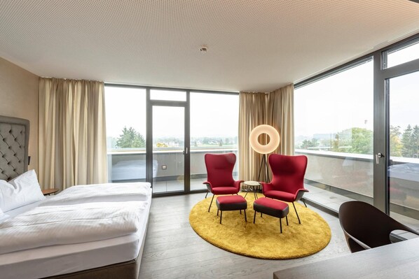 Minibar, in-room safe, desk, blackout curtains