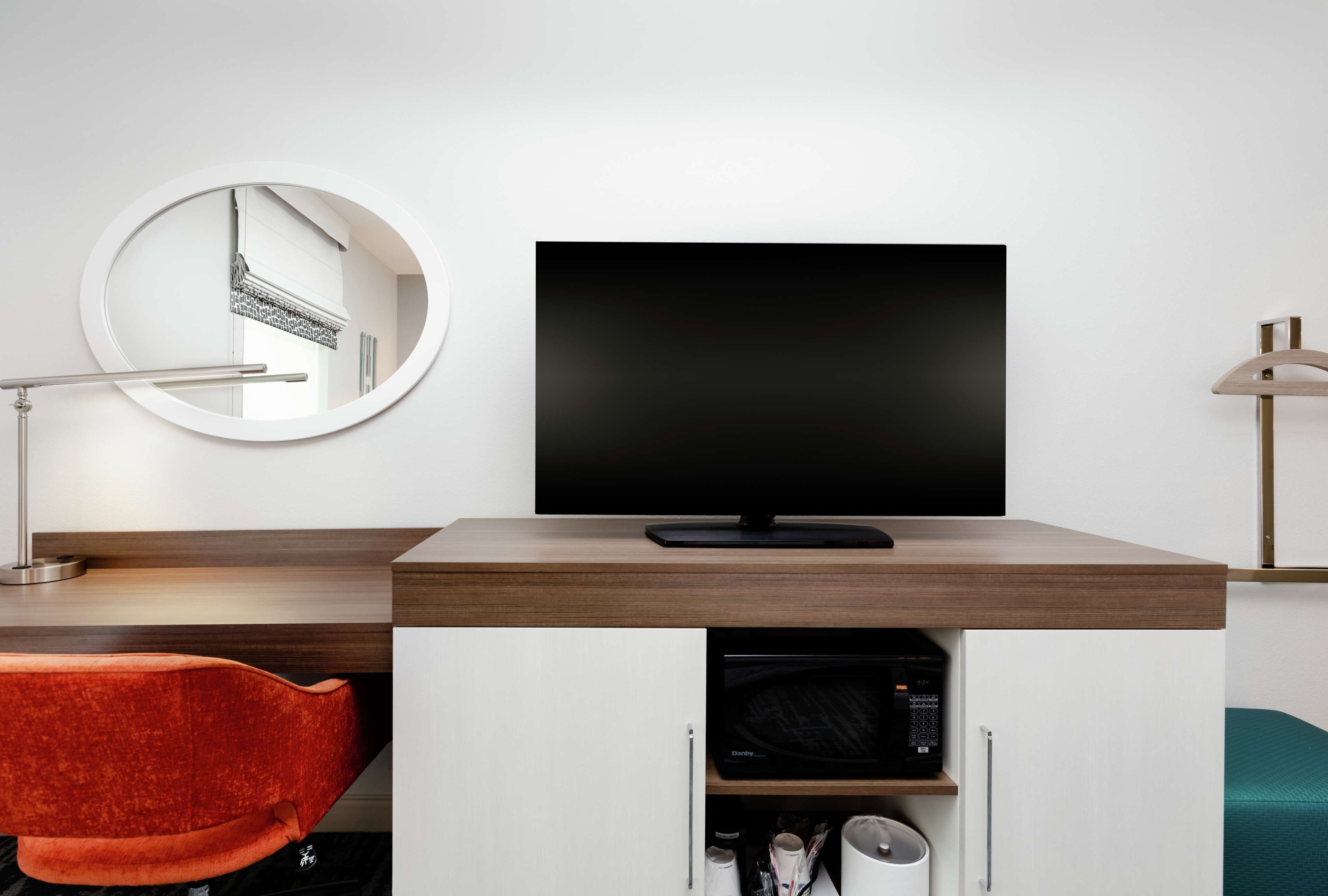 desk, laptop workspace, iron/ironing board, free cots/infant beds