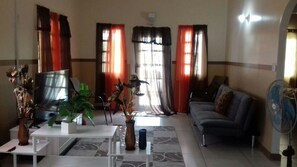 Comfort House, 2 Queen Beds, Non Smoking | Living room | Flat-screen TV - Shades of Grey (St. John's)