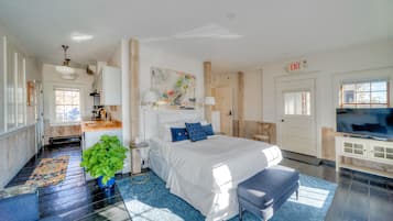 Deluxe-studiosuite - 1 kingsize-seng - ikke-ryger - udsigt til flod | Plantegning