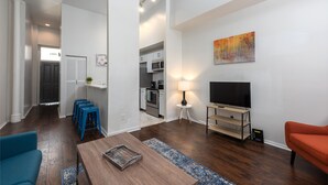 City-Apartment, 1 Schlafzimmer, Nichtraucher, Küche | Wohnbereich